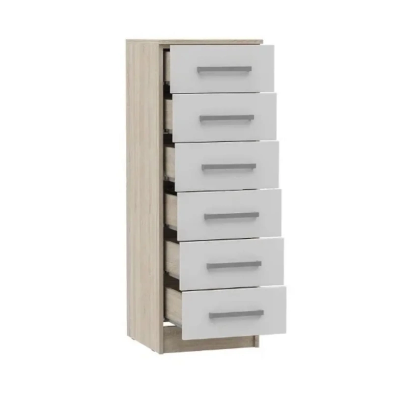 Спальный гарнитур Мартина Комод 400 МИФ (Белый глянец, сонома)