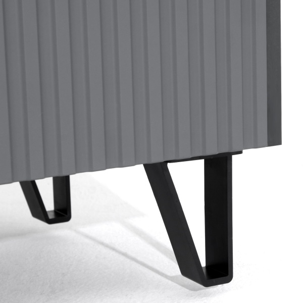 Гостиная Оливия Шкаф МДФ МИФ (Графит, Графит Софт СНЯТ)