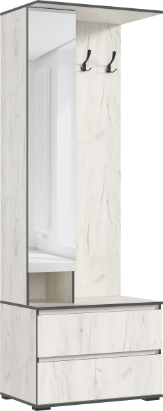 Прихожая Норд МИФ (Дуб крафт Белый)