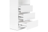 Челси Стеллаж МИФ (Белый глянец холодный, Белый)