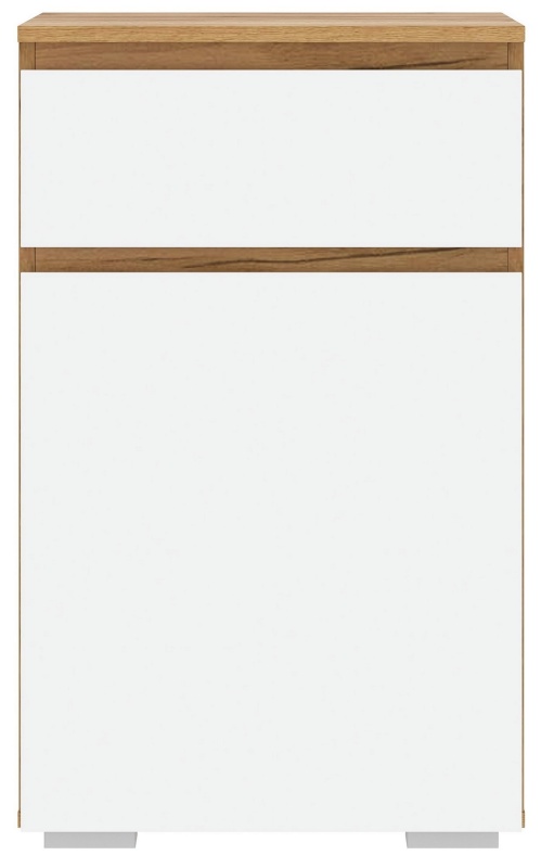 Прихожая Гретта Тумба 1С1Я ПАМИР (Крафт золотой-Белый)