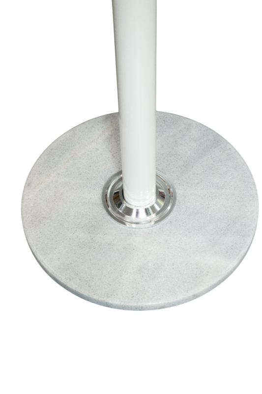 Вешалка Мельтон (NM-8024) КНР (Белый. Металлическая трубка + мраморное основание)