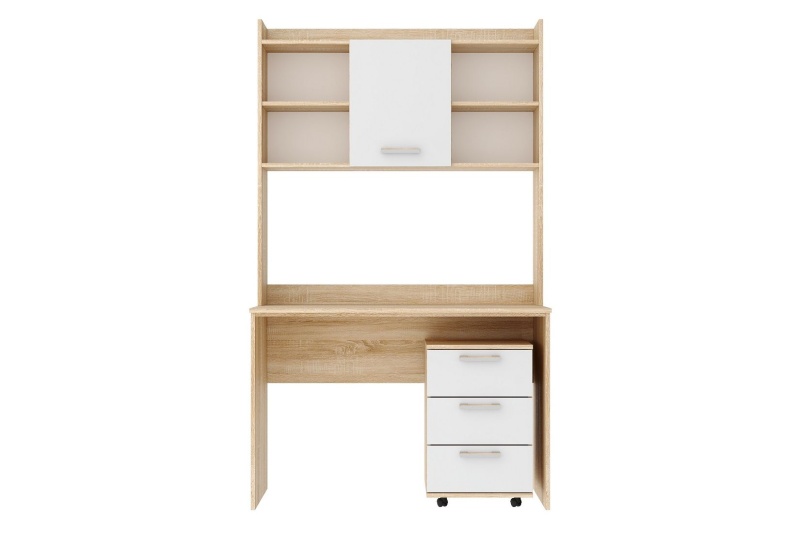 Стол ПКС-9 ПАМИР (Сонома-Белый глянец)