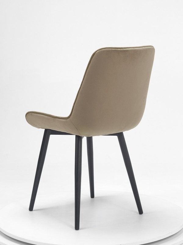 Стул Румба ПАМИР (F08 Бежевый/Черная опора)