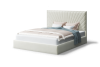 Кровать НА опоре Леона 1200 МЛЕК (бренди лайт 02/серо-белый)