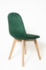Стул Аделаида КНР (стул с бархатным сиденьем и деревянными ножками зеленый)