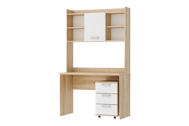 Стол ПКС-9 ПАМИР (Сонома-Белый глянец)