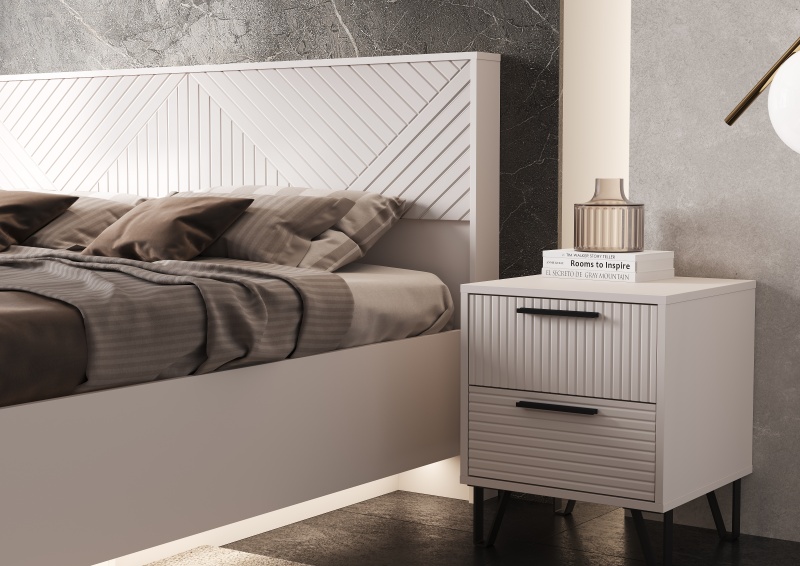 Спальный гарнитур Флэш Кровать парящая 1,6м с ПМ МИФ (Кашемир, Кашемир)