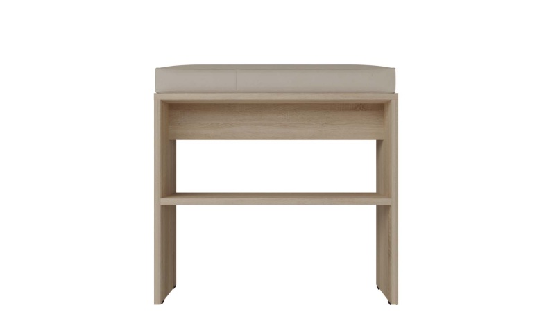 Копенгаген Скамья в Прихожую с подушкой (12 СТУЛЬЕВ) (ЛДСП Сонома/Ткань бежевый)