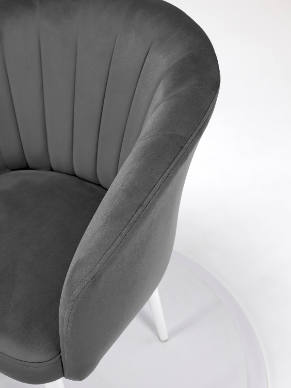 Стул Версаль ПАМИР (F83 Серый/Белая опора)