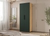 Спальный гарнитур Флэш Шкаф 2-х ств.(900) МИФ (Браш Мени Грин, Дуб Крафт золото)