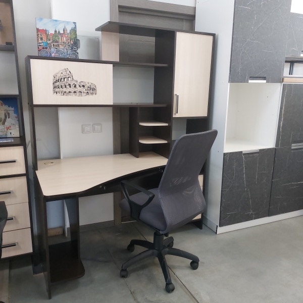 Стол компьютерный КЛ 6.0 ЛЕВЫЙ РОСТОК (Венге / Дуб молочный)