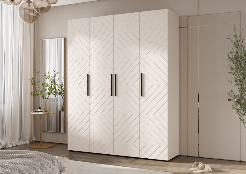 Спальный гарнитур Флэш Шкаф 4-х ств.(1800) МИФ (Кашемир, Кашемир)