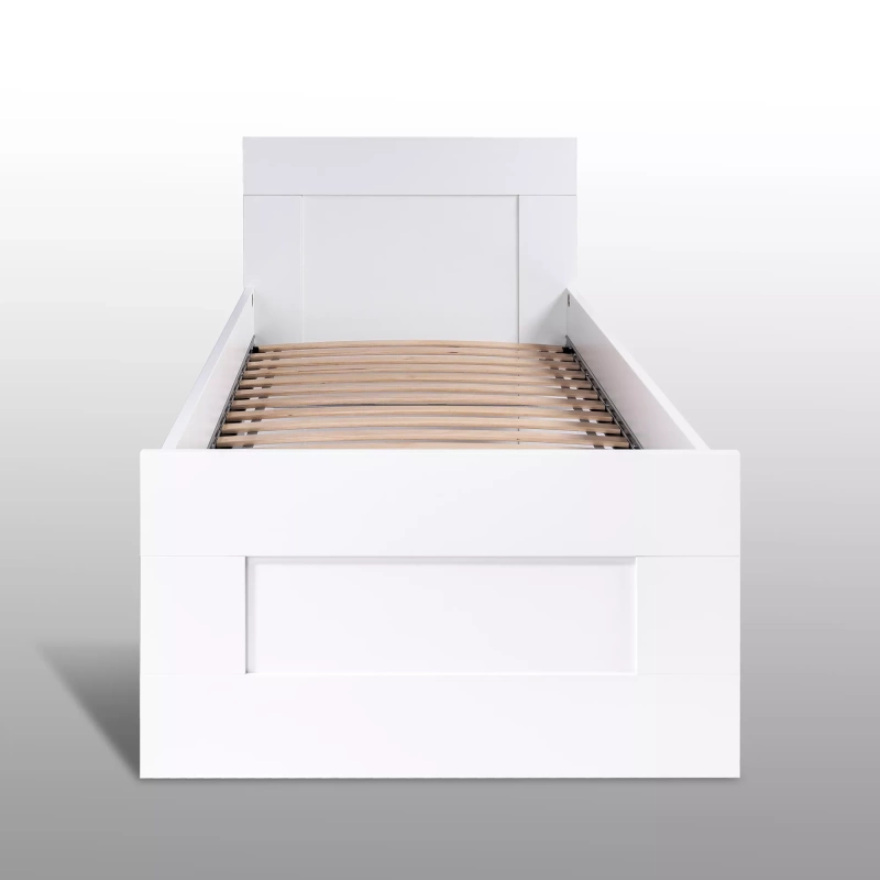 Сириус кровать одинарная 900 СВЕДСТА (Белый (960*825*2054))