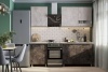 Кухонный гарнитур "Розалия" (без столешницы) SV-мебель (Цемент светлый / Цемент тёмный)
