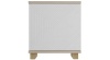 Копенгаген Тумба прикроватная со створкой (12 СТУЛЬЕВ) (Корпус: ЛДСП Дуб Сонома, Фасад: МДФ Белый мат)