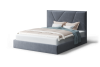 Кровать НА опоре Ингрид 1400 МЛЕК (бренди лайт 28/серый)