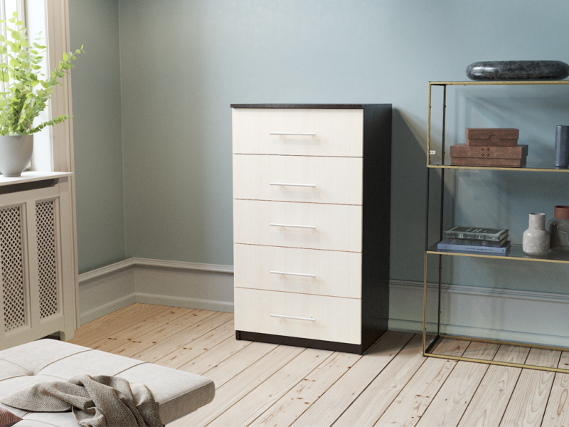 Комод Фаворит РОСТОК (Венге / Дуб молочный)