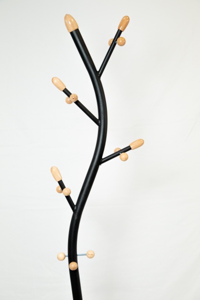 Вешалка Моэ (NM-6209) КНР (Черный. Метал. трубка + мраморное основание, 17 мест)