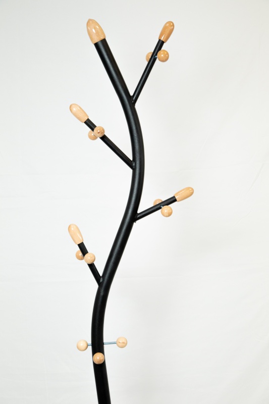 Вешалка Моэ (NM-6209) КНР (Черный. Метал. трубка + мраморное основание, 17 мест)