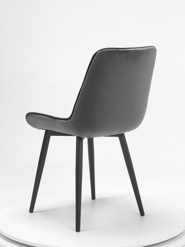 Стул Румба ПАМИР (F83 Серый/Черная опора)