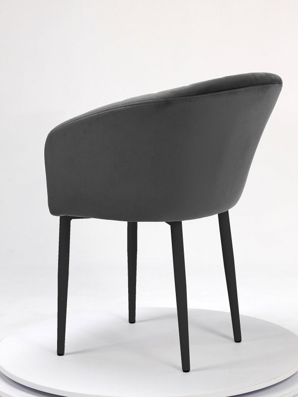 Стул Версаль ПАМИР (F83 Серый/Черная опора)