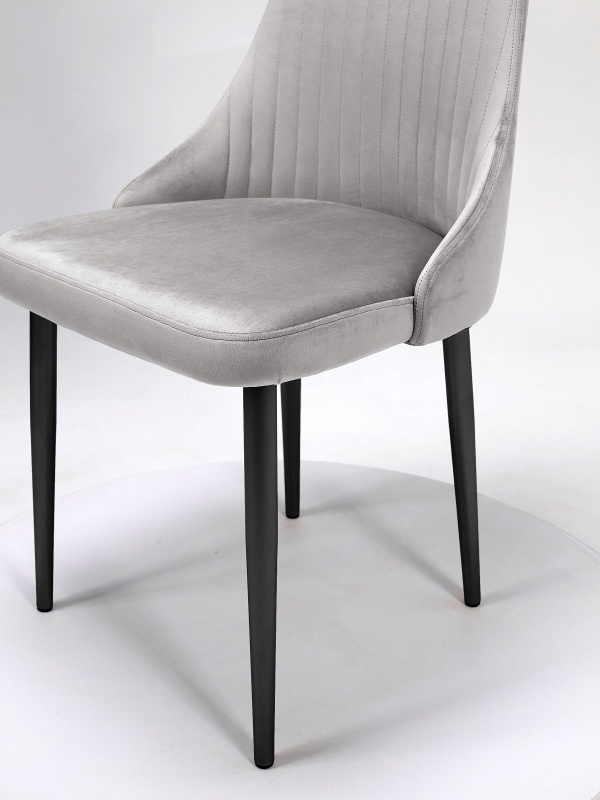 Стул Руссо ПАМИР (F81 Светло-серый/Черная опора)