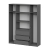 Денвер Шкаф 4-х ств. SV-мебель (Графит серый)