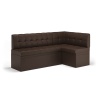 Диван угловой Остин Левый МЛЕК (экокожа Reex brown(2050*1150*880))