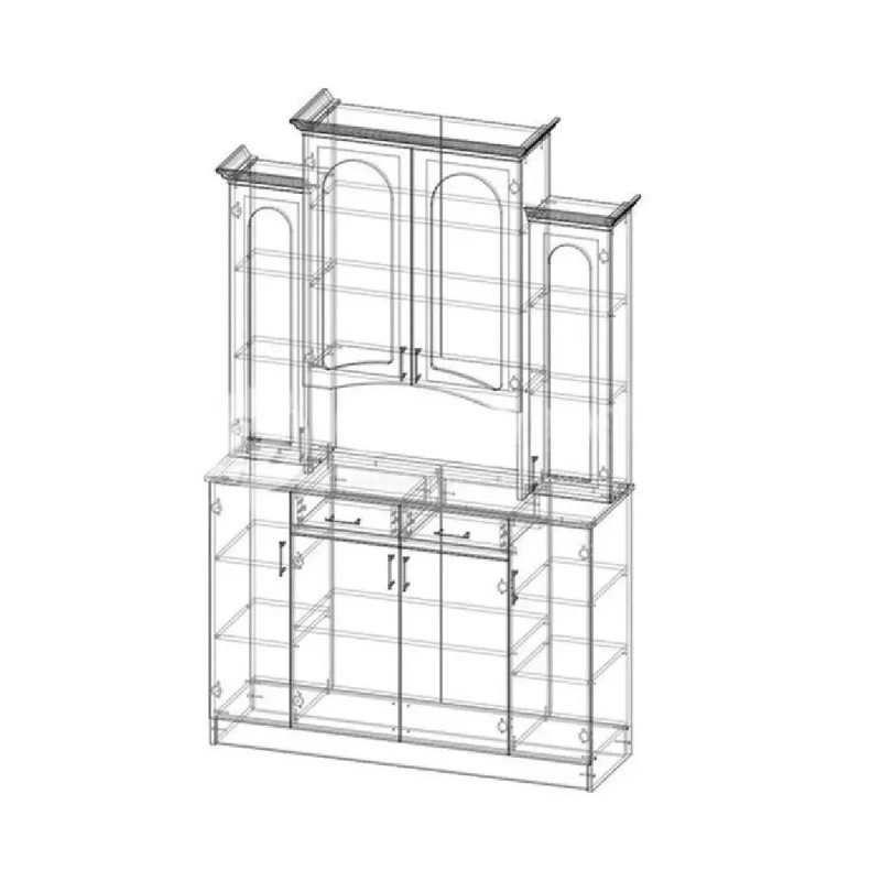 Буфет Констанция 4-х ств. МИФ (Сандал)