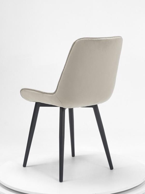 Стул Румба ПАМИР (F06 Светло-бежевый/Черная опора)