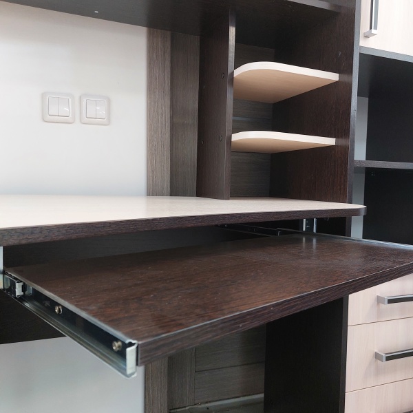 Стол компьютерный КЛ 6.0 ЛЕВЫЙ РОСТОК (Венге / Дуб молочный)