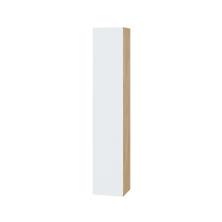 Гостиная Сканди Шкаф настенный 1 створчатый 1680 МЛЕК (Дуб бунратти/белый (316*1680*314))