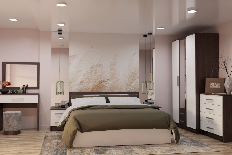 Спальный гарнитур Мартина Зеркало МИФ (Сонома)