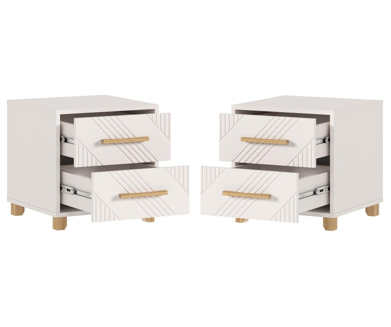 Спальный гарнитур Ирис Тумбы прикроватные (в компл. 2шт, цена указана за 1ед.) МИФ (Кашемир, Кашемир)