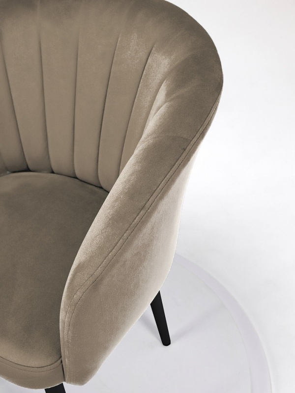 Стул Версаль ПАМИР (F08 Бежевый/Черная опора)