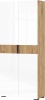 Гостиная Роджина Шкаф 2-х ств. (800) МИФ (Белый глянец/Дуб Крафт, Дуб Крафт)