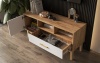 Кельн Тумба ТВ (1200) МИФ (Белый Глянец, Дуб Крафт)