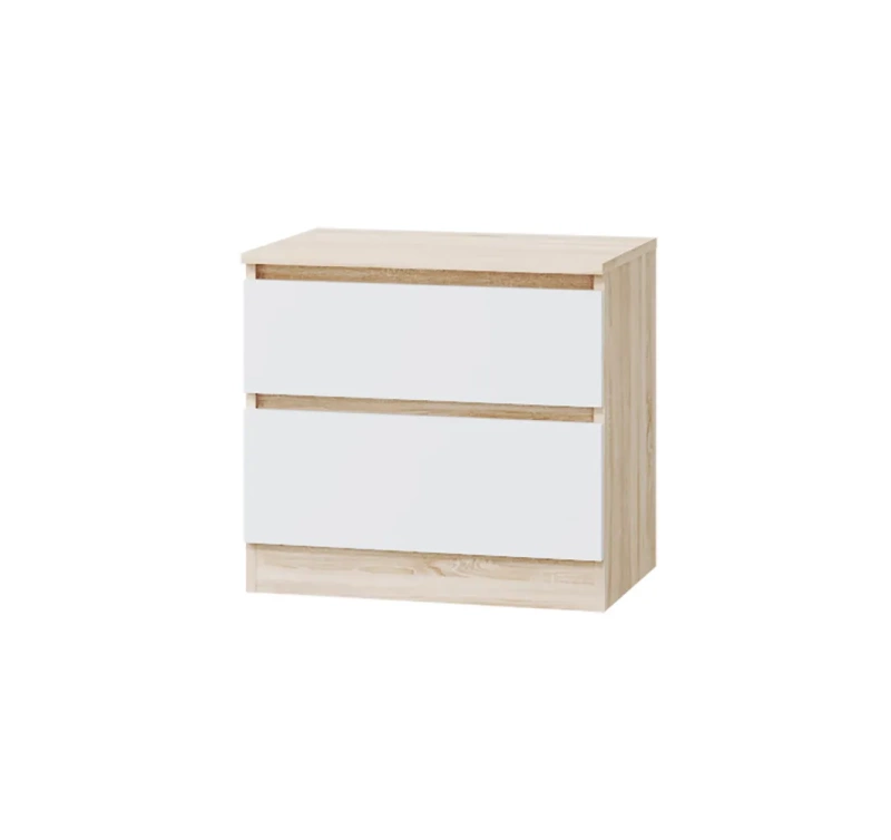 Спальный гарнитур Лори Тумба прикроватная МЛЕК (Дуб Сонома св/Белый(552*513*386) СНЯТ)