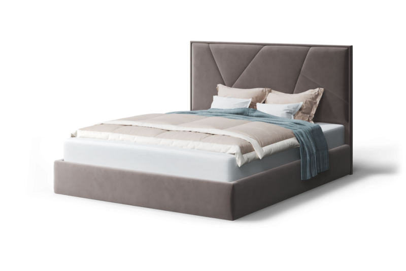 Кровать НА опоре Ингрид 1400 МЛЕК (бренди лайт 05/кофе)