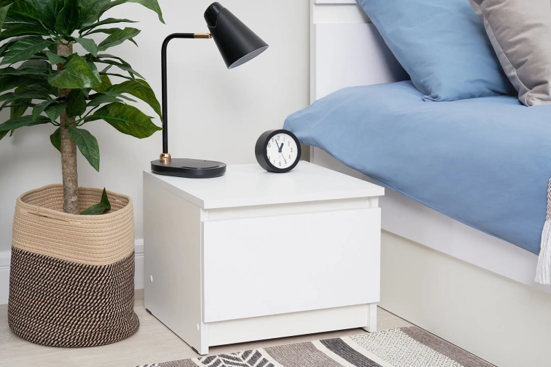 Челси Тумбы прикроватные (в компл. 2шт, цена указана за 1ед.) МИФ (Белый глянец холодный, белый)