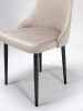 Стул Руссо ПАМИР (F06 Светло-бежевый/Черная опора)