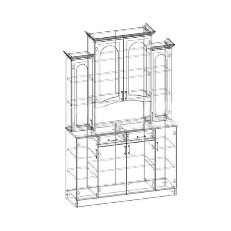 Буфет Констанция 4-х ств. МИФ (Фисташка)