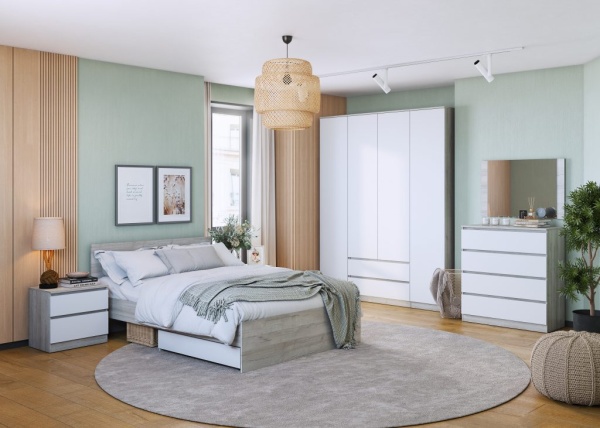 Спальный гарнитур Лори Зеркало настенное МЛЕК (Дуб Серый(900*600*20))