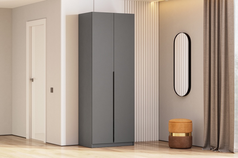 Шкаф ШК-5 (800) SV-мебель (Графит серый)