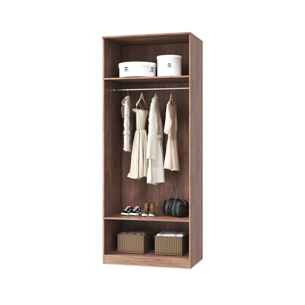 Спальный гарнитур Тоскана Шкаф для одежды 2-х дверный МЛЕК (дуб табачный/бисквит(902*2274*578))