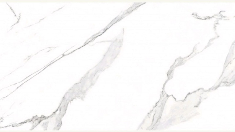 Стол Бахус Керамика 1200 Ваша Мебель (Керамика ДГ-3 мрамор белый, мдф+пленка черная, опоры муар черные (d=1200(1600)))