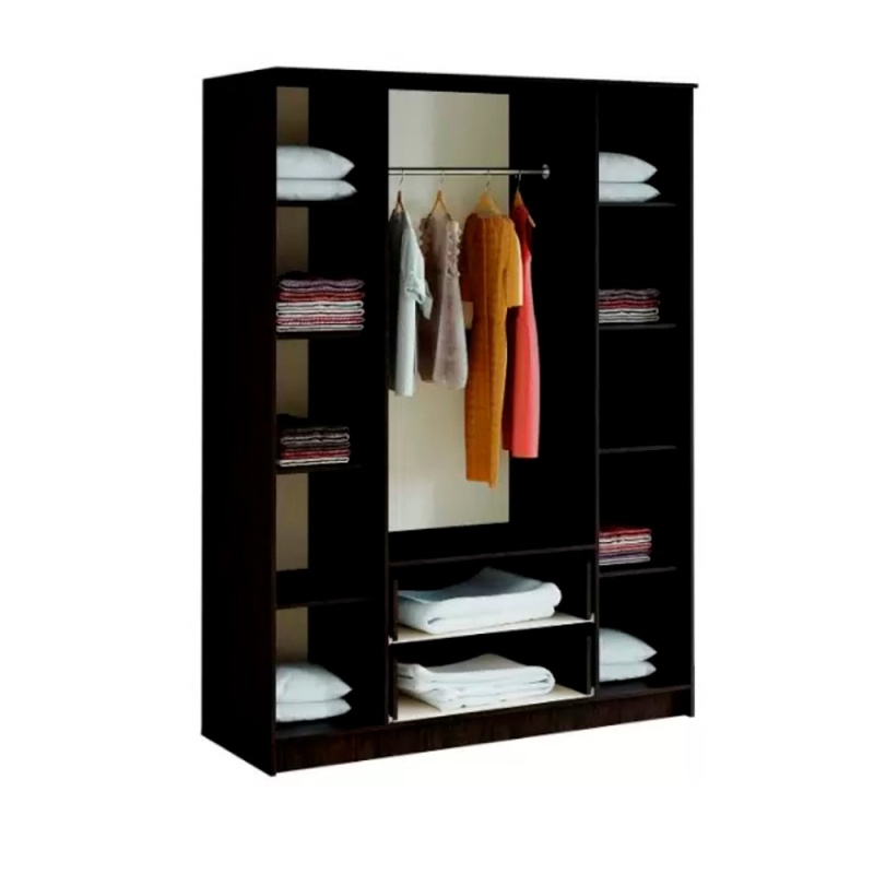 Спальный гарнитур Фиеста Шкаф 4-х ств. МИФ (Ясень шимо светлый/Ясень шимо темный)