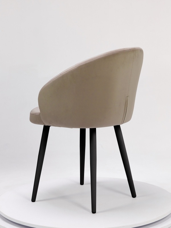 Стул Зефир ПАМИР (F08 Бежевый/Черная опора)