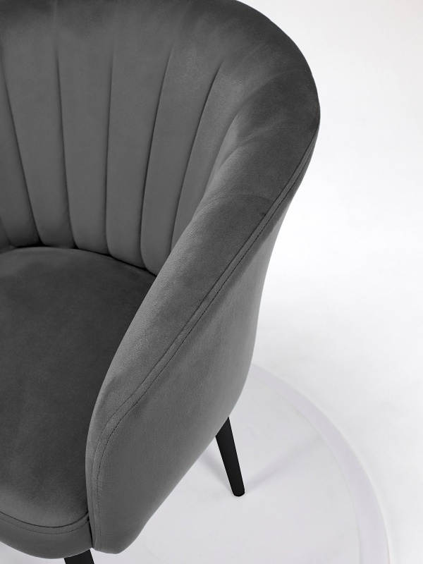 Стул Версаль ПАМИР (F83 Серый/Черная опора)